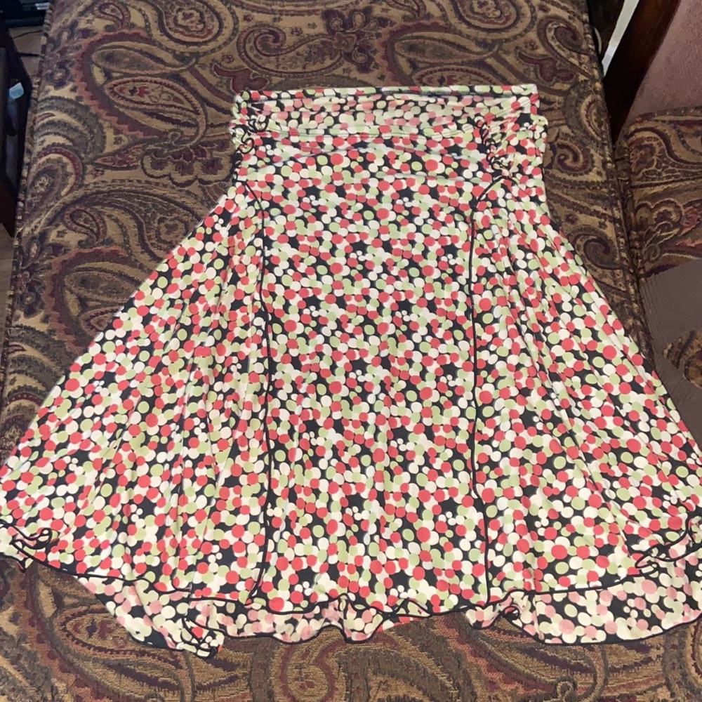 Max Studio Polka Dot Colored Skirt